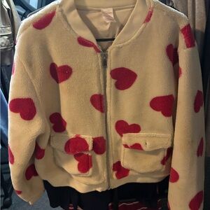 Heart Patterned Women’s Jacket